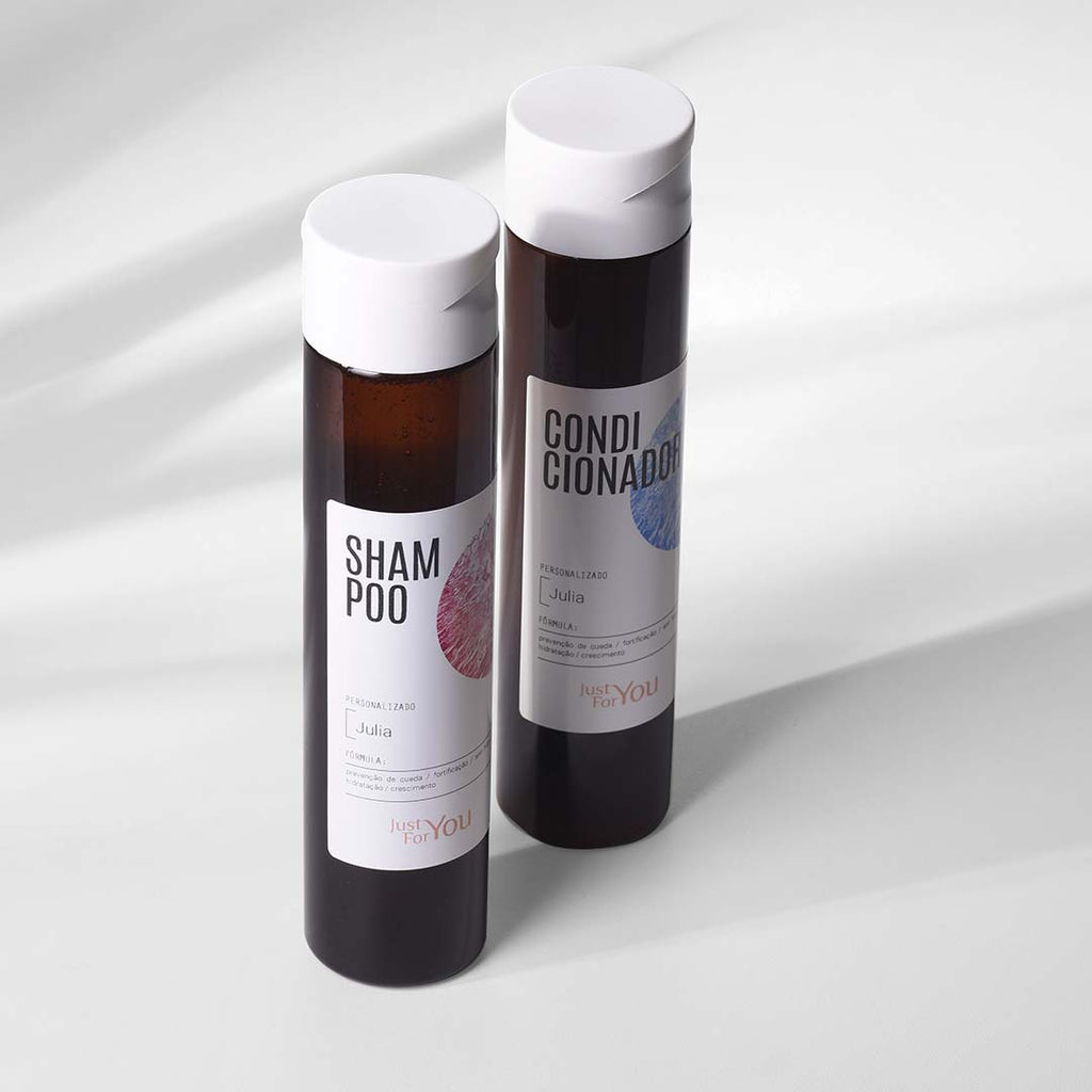 Kit de Shampoo e condicionador personalizados e com ingredientes naturais